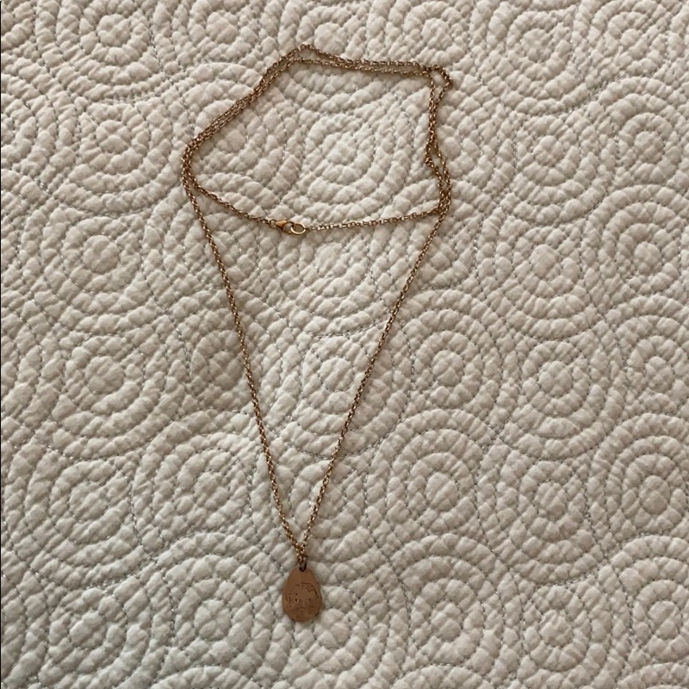 Elephant charm necklace
